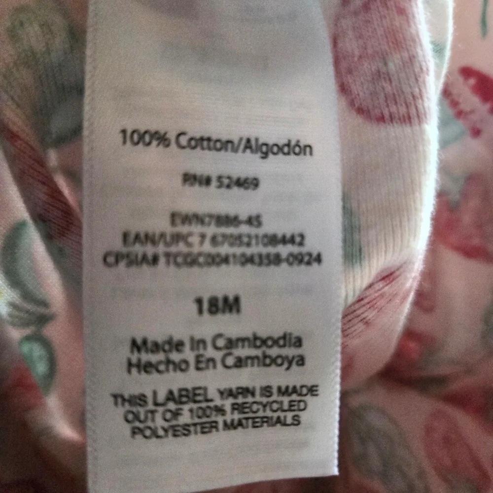 Wonder Nation Strawberry 2 Piece Print PJ-18 Mos NWT